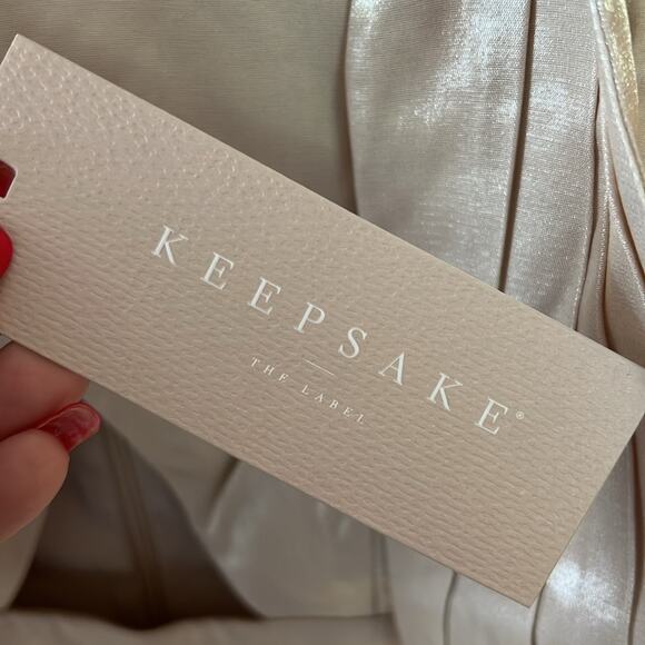 NWT $290 KEEPSAKE the label AUSTRALIA EMILIO dress oyster 2 - Picture 7 of 11